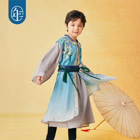 【年衣】童装男童汉服表演服春秋款儿童国风古装国学唐装演出服飞鱼服齐乐龙龙汉服