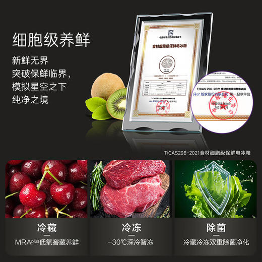 卡萨帝（Casarte）揽光冰箱520升594mm超薄零嵌入式双系统法式多门一级能效冰箱BCD-520WGCFDM4WKU1 商品图4