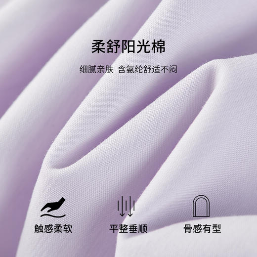 【内购】【压褶设计】都市通勤设计感V领假斜门襟修身长袖衬衫-W53CA2517 商品图4