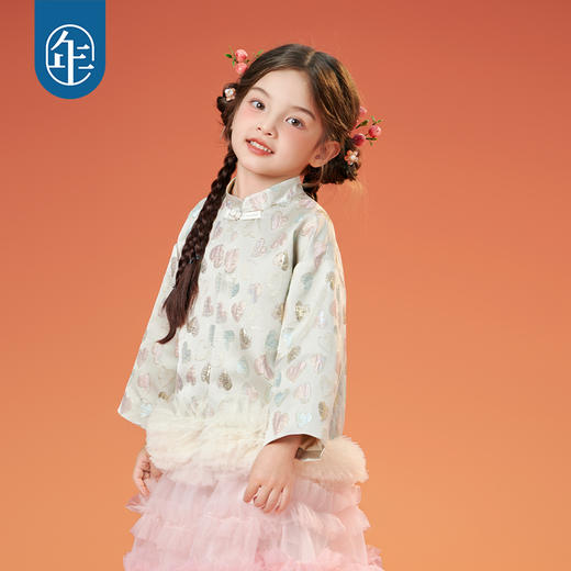 【年衣】童装唐装外套25秋季新款新中式上衣宽松立领糖心萌主唐装外套 商品图1