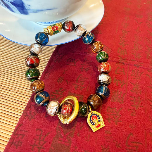 「禅心琉璃」香灰琉璃手串 香灰琉璃守护佛手串/香灰琉璃观音手串 商品图9