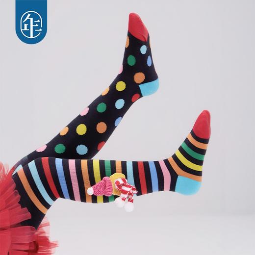 【彩虹小丑裤袜】年衣童装儿童连裤袜女童秋冬新款保暖外穿袜子 商品图2