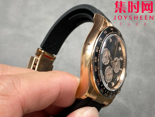 劳力士宇宙计型 BT迪通拿 玫金黑盘钻面 黑陶迪 男士腕表 丹东4131机 商品图4