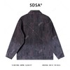 J59192SDSA男士秋冬新款痞帅男装潮流撞色印花翻领夹克时尚做旧休闲外套 商品缩略图5