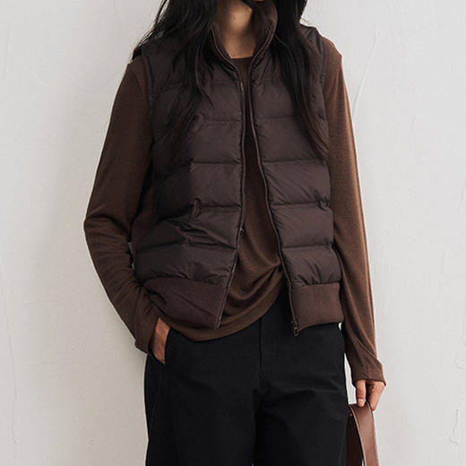 馥迦通勤百搭保暖轻量鸭绒马甲 商品图3