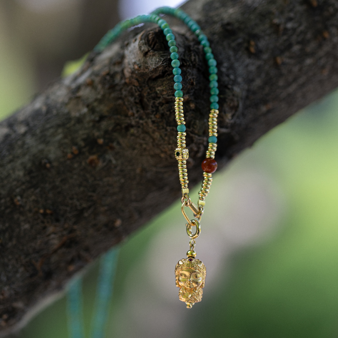 绿度母绿松石项链 | 万物叁仟