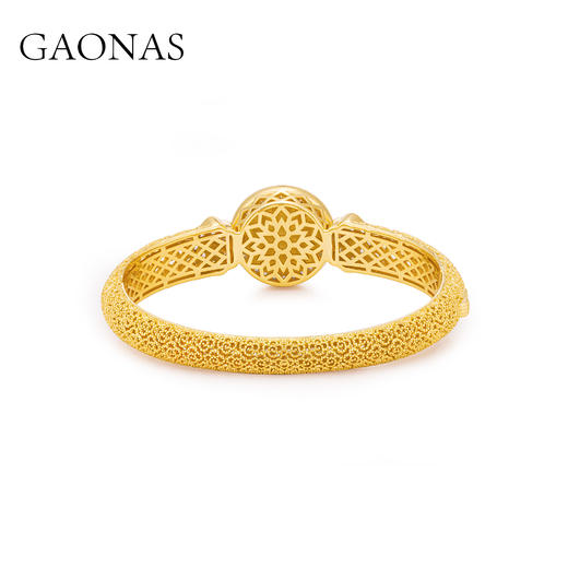 GAONAS  四方和美 中式金色平安手镯11576SGO 商品图1