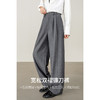 【内购】【含绵羊毛】都市通勤松紧腰立体双褶藏肉显瘦宽松长裤镰刀裤-153K58921 商品缩略图1