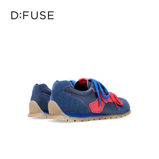 Dfuse迪芙斯2025秋季新款休闲运动鞋复古双鞋带圆头德训鞋DFD3112077 商品图6