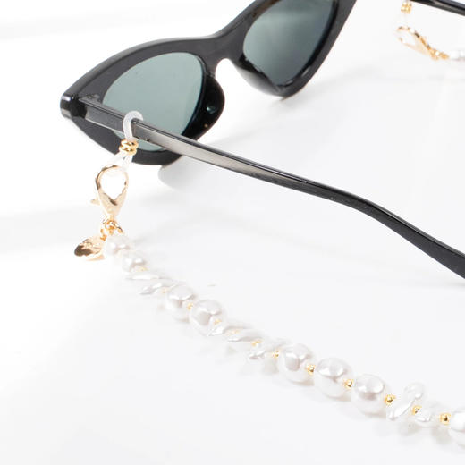 北京仓｜La Coque Française-Liviya-不规则珍珠 金珠 眼镜链［法国设计师］ 商品图1