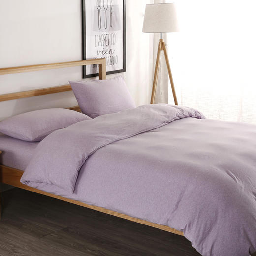 【天竺棉纯色款四件套】针织棉四件套纯色天竺棉裸睡四件套色纺针织全棉床品 商品图11