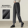 【内购】【御寒保暖】通勤高腰立体单褶显瘦显腿长微弹厚毛呢锥形九分裤-153KL0167 商品缩略图2