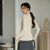 奢姿大码女装2025秋季气质高领设计针织衫胖妹妹简约时尚百搭上衣9053669929 商品缩略图3