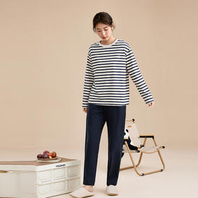 康妮雅情侣睡衣长袖长裤套头套装