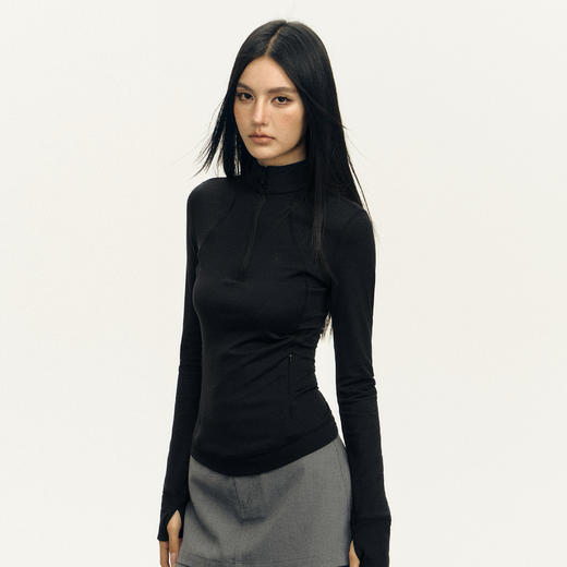 Ariseism 美式复古设计感紧身瑜伽长袖上衣女秋季新款 商品图2