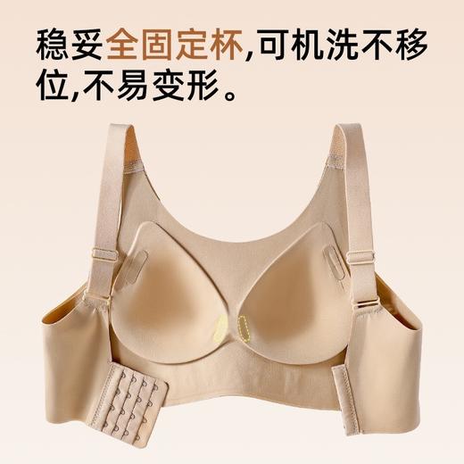 大码内衣女大胸显小聚拢收副乳支撑防下垂无痕隐形粉底液文胸女薄 商品图3
