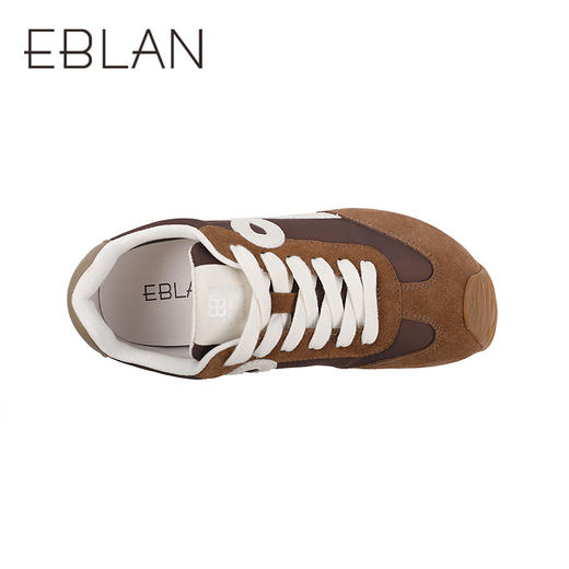 伊伴秋季撞色德训鞋时尚轮廓线条感鞋面单鞋B25495803 商品图2