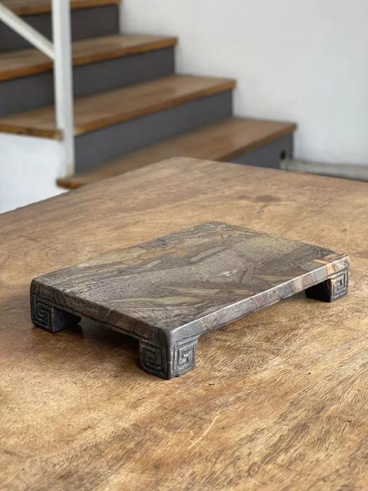 天然布丁石长方形四足台座，顺丰包邮 商品图0