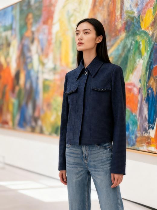 造型立体裁剪倒T肩外套 商品图1