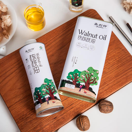 营养好油！嘉利好 有机铁核桃油/普洱茶叶籽油 营养健康 美味提鲜 商品图3