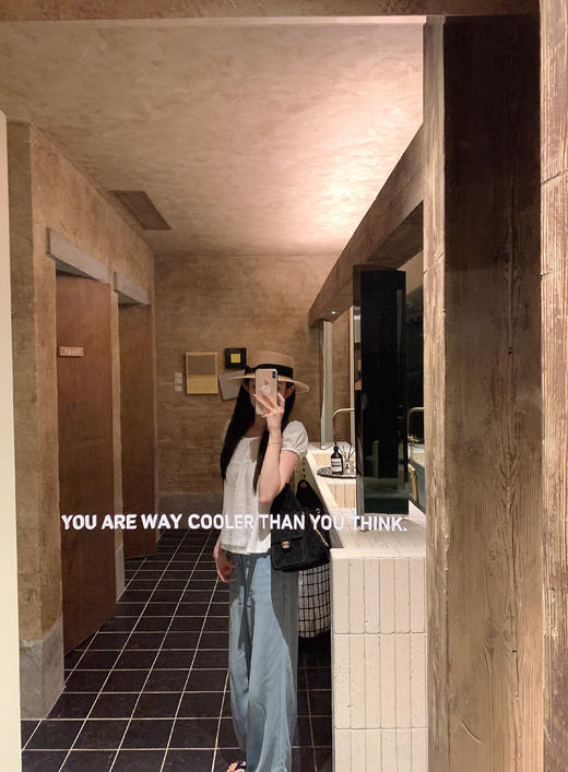 金蘑菇菇 Summer is summering恋恋夏日 泡泡来噜/ 短袖亚麻半裙 商品图8