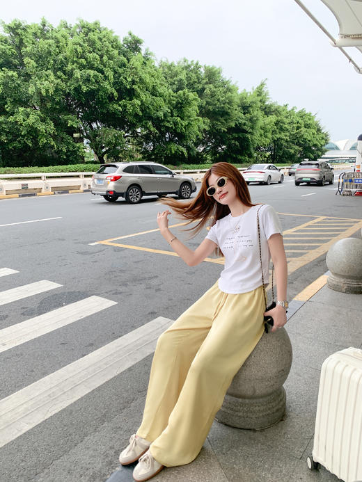 <曾小咸推荐>现货秒杀！微信超特价！韩系松弛感垂感醋酸休闲裤 日常139.99 立减70 秒杀69.99！针织短袖秒杀59.99！！条纹开衫秒杀59.99！！ 商品图8