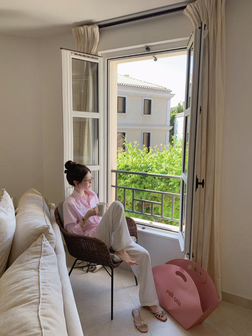 金蘑菇菇 la trouvaille夏日天丝亚麻汤汤裤  / 窄腿版型 商品图2