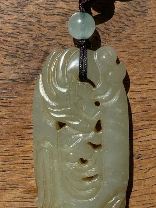 白玉镂雕云龙纹椭圆珮，顺丰包邮 商品图9