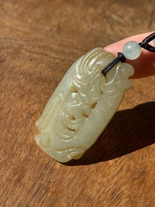 白玉镂雕云龙纹椭圆珮，顺丰包邮 商品图5
