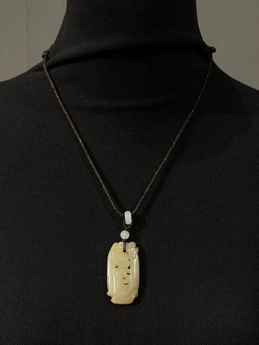 白玉镂雕云龙纹椭圆珮，顺丰包邮 商品图3