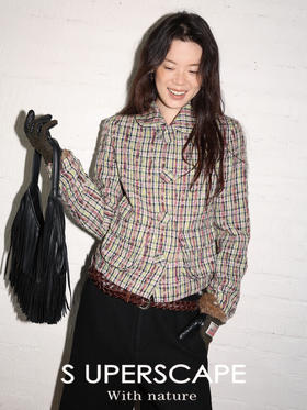 素舶 绵羊毛混纺保暖抗皱娃娃领小香风毛呢气质小西装短外套大衣