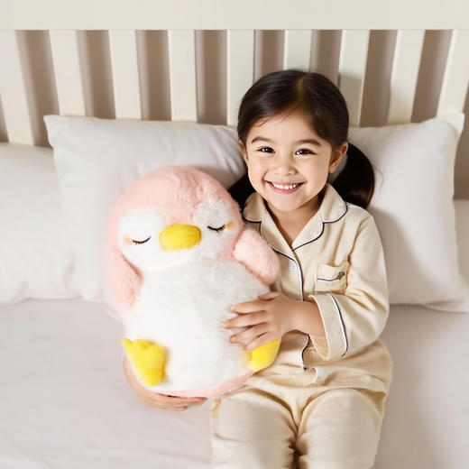 KIDSROYAL 毛绒企鹅玩偶 AH02 粉色/灰色 商品图6