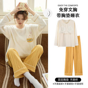 2025秋季新款家居服学生睡衣女士春秋长袖薄款大码甜美卡通休闲夏季可外穿家居服套装