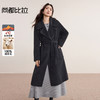 【内购】【100%绵羊毛】气质英伦风通勤翻驳领可拆卸腰带长款双面呢大衣-W54OC3046 商品缩略图0