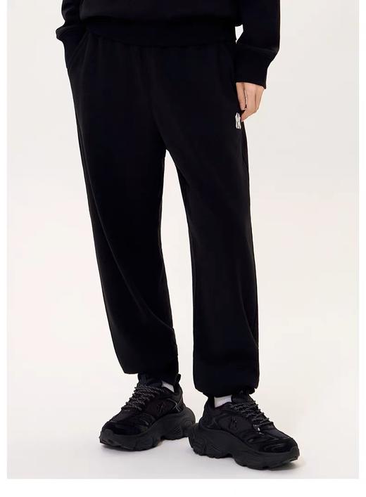 优选 | MLB经典小LOGO束脚长裤 黑色/奶油色/麻灰色 S-XL 显高又显瘦 松弛感 商品图0