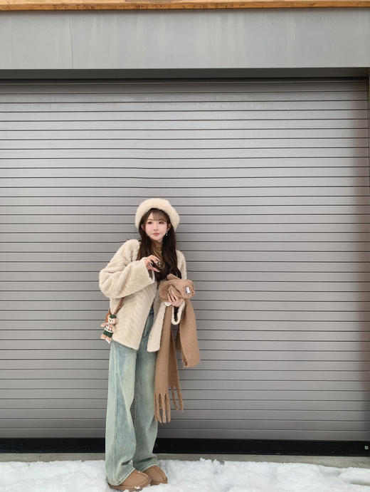 金蘑菇菇  法颂 背带裙套组/ 显瘦微宽松直筒背带裙 商品图7