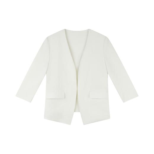 COCO ZONE 刘一一【100亚麻】V 领肌理感文艺风外套 CD1A1128 商品图1