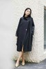 ESTELLICA 黑色率性中长款风衣外套 20801 商品缩略图2