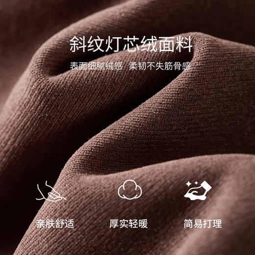 【内购】【两穿领】通勤立领/翻领茧型下摆宽松微落肩短款灯芯绒厚外套-153WB8810 商品图4