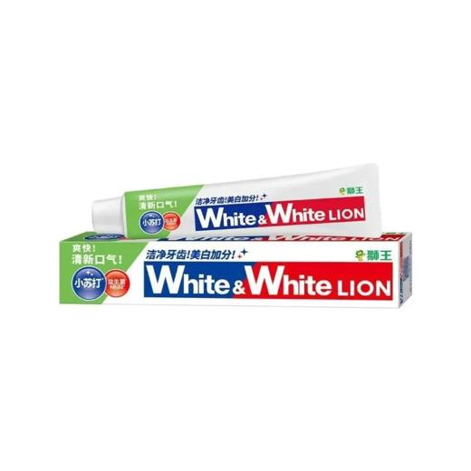 【超市】White&White LION 沁凉青柠香型小苏打美白清新牙膏 120g/盒 商品图0