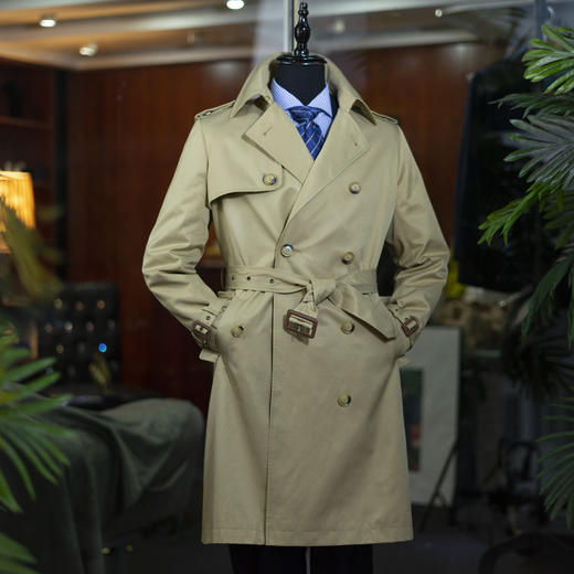 秋季新款男士堑壕款风衣-青春版 商品图1