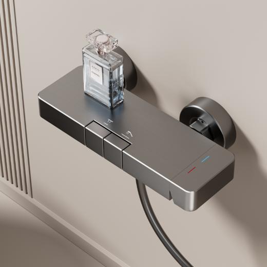 6069杰里两档按键花洒-枪灰 商品图2