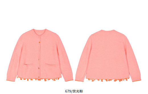 jnby  25年秋款  短款开襟毛衫 1P9312640 商品图13