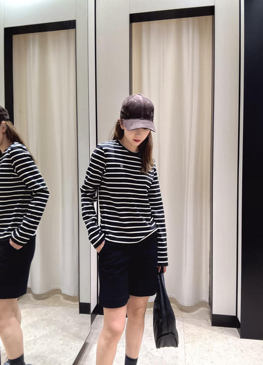 ICICLE 之禾 三色条纹彩条棉弹螺纹长袖衫（SS） 商品图6