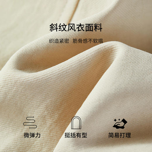 【内购】【双排扣】都市通勤气质翻驳领门襟字母四合扣长袖风衣外套-153WB2255 商品图4