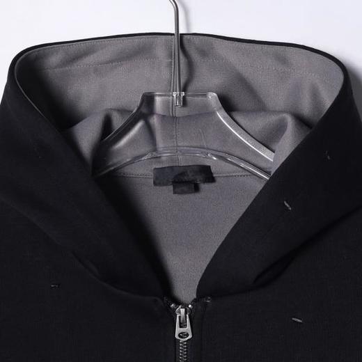 7104SDSA男士秋冬新款痞帅男装韩版宽松破洞拉链连帽卫衣网红款百搭 商品图2