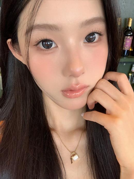 Kikicon旗下 ·黑胶玛瑙&蓝椰拿铁  14.5mm白狮参考着色大直径｜月抛2片 商品图3