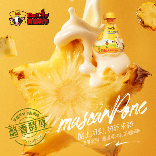 SY【限时秒杀】荷兰乳牛吸吸奶酪凤梨马斯卡彭风味30g*3支 商品图5