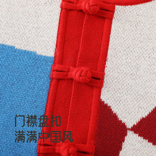 【商场同款】英氏儿童马夹保暖可爱猫咪拼色春秋新款时尚潮流 商品图3