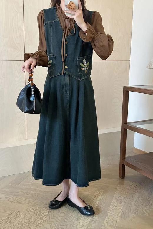 amadella 复古牛仔甜美百搭三件套装 20942 商品图0